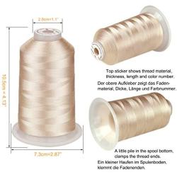 Simthread 42 Options Various Assorted Color Packs of Polyester Embroidery Machine Thread Huge Spool 5000M for All Embroidery Machines (Skin Colors)