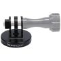 Aluminum Tripod Mount Adapter Compatible for Gopro Hero8, 7, 6, 5, 4, 3+, 3, 2, 1 HD, Hero Fusion, GOPRO Hero (2018),DJI OSMO Action Camera Black by Forevercam