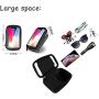 zwq Bicycle Phone Holder, Waterproof Cycle Cell Phone Mount, Handlebar Phone Bag with Touch Screen, Bicycle Storage Bag, Bicycle Bag Compatible for iPhone Samsung Smart Phone up to 6.5. (Black)