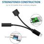 Headphone Adapter Jack 2 in 1 Adapter for iPhone Xs/Xs Max/XR/ 8/8 Plus/X (11) / 7/7 Plus Adapter Listen to Music Adapter Audio and Charge 3.5mm Splitter Converter Compatible with Adaptor Charger