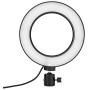 Leyeet 6 Inch Ring Shape Photography Lighting 3 Colors Adjustable Fill Light USB Interface