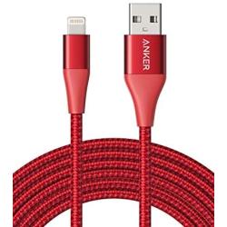iPhone Charger Cable 10 Foot, Anker Powerline+ II Lightning Cable, (10 ft MFi Certified) Extra Long iPhone Charging Cord Compatible with iPhone SE 11 Pro Max Xs MAX XR X 8 7 6S, iPad and More (Red)