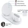 Wireless Charger for AirPods Pro, Coobetter 3 in 1 Wireless Charging Station,Wireless Charging Stand Watch Charger Compatible with iPhone 11/11 pro /11 Pro Max/Xs/XS Max/XR/X / 8 /8P (White)