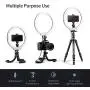 K&F Concept 10 Selfie Ring Light with Stand Phone Holder for Vlog Camera Video Smartphone YouTube Self-Portrait Makeup Shooting Live Streaming K&F Concept 10 Selfie Ring Light with Stand Phone Holder for Vlog Camera Video Smartphone YouTube Self-Portrait Makeup Shooting Live Streaming