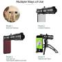Apexel High Power 36x HD Telephoto Lens with Tripod for iPhone XR,XS MAX,XS,X,8,7,6,6Plus Android Smartphone