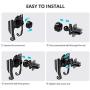 VICSEED Easy Car Phone Mount, Upgraded Air Vent Phone Holder for Car, Handsfree Cell Phone Car Mount Fit for iPhone SE 9 11 Pro Max XR Xs Max Xs X 8 7 6 Plus, Samsung Note 10 S20 S10 S9 LG Google Etc.