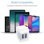 USB Wall Charger, USB Plug, Dodoli 2-Pack 2.4A Dual Port 12W Wall Charger Block Adapter Charging Cube Box Compatible iPhone Xs/XS Max/XR/X/8/8 Plus/7/6S/ 6S Plus, Samsung Galaxy, HTC, Moto