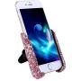 Siyibb Crystal Universal Car Phone Holder Gravity Car Air Vent Mobile Phone Mount - Pink