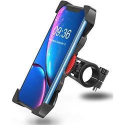 NwleiZ Bike Phone Mount Anti Shake and Stable Cradle Clamp with 360° Rotation Bicycle Phone Mount/Bike Accessories/Bike Phone Holder for iPhone Android GPS Other Devices Between 3.5 to 6.5 inches