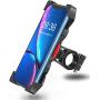 NwleiZ Bike Phone Mount Anti Shake and Stable Cradle Clamp with 360° Rotation Bicycle Phone Mount/Bike Accessories/Bike Phone Holder for iPhone Android GPS Other Devices Between 3.5 to 6.5 inches