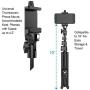 Selfie Stick & Tripod Fugetek, Integrated, Portable All-in-One Professional, Heavy Duty Aluminum, Bluetooth Remote Compatible with Apple & Android Devices, Non Skid Tripod Feet, Extends to 51", Black