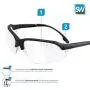SolidWork 3x professional shooting glasses - shooting eye protection fog-free, scratch-resistant and UV protective coated lenses - ballistic glasses with clear lenses SolidWork 3x professional shooting glasses - shooting eye protection fog-free, scratch-resistant and UV protective coated lenses - ballistic glasses with clear lenses