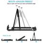 Cell Phone Stands Holder, 4Pack Aupek Foldable Adjustable Lightweight Desktop Dock Android Phone Holder for Desk Compatible Devices (4-7.9") iPhone 11 Xs Max XR 8 7 6 Samsung Galaxy S10 S9 S8- Black