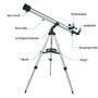 East buy Telescopes， Astronomy Beginners Refractor Telescope with Tripod for Kids and Adults.