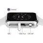 Smart Watch - Sazooy Bluetooth Smart Watch Support Make/Answer Phones Send/Get Messages Compatible Android iOS Phones with Camera Pedometer SIM SD Card Slot for Men Women (White)