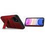 Zizo Bolt Cover - Case for iPhone 11 with Military Grade + Glass Screen Protector & Kickstand and Holster (Red/Black)