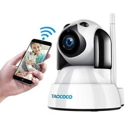 TAOCOCO Dog Camera, Pet Camera, 1080P FHD WiFi IP Surveillance Camera, Wireless Security Dome Camera for 2.4 GHz, Home Baby Monitor Nanny Cam with Smart Pan/Tilt/Zoom, Motion Detection, Night Vision