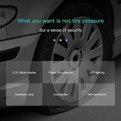 SengX Air Compressor Pump Wireless Car Tire Inflation Handheld 12v dc Portable with LED Illumination Light Intelligent Digital Display Can Preset Tire Pressure for Various Inflatable Products