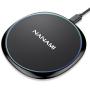 Fast Wireless Charger, NANAMI 7.5W Charging Pad Compatible iPhone SE/11/11 Pro/11 Pro Max/XS Max/XS/XR/X/8 Plus,10W Qi Charger for Samsung S20 S10 S9 S8 S7 Note 10+/9/8 & New Airpods-Ultra Slim Design