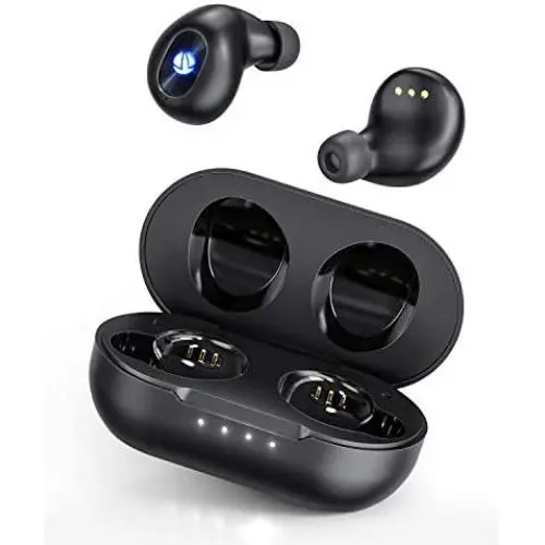 Wireless Earbuds, iTeknic TWS Bluetooth 5.0 Wireless Earbuds IPX8 Waterproof Sport Wireless Earphones with Microphone, Wireless Charging Case, USB-C Quick Charge, Touch Controls for iPhone Android Wireless Earbuds, iTeknic TWS Bluetooth 5.0 Wireless Earbuds IPX8 Waterproof Sport Wireless Earphones with Microphone, Wireless Charging Case, USB-C Quick Charge, Touch Controls for iPhone Android