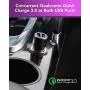 ZMI 36W Fast Dual USB Car Charger, PowerCruise C2, Compatible with iPhone X/XS/XS Max/XR/8/7/6s/Plus, iPad Pro/Air 2/Mini, Galaxy S10/S9/S8/S7/S6/Edge/Plus, LG and Moto (Phone Cords Not Included)