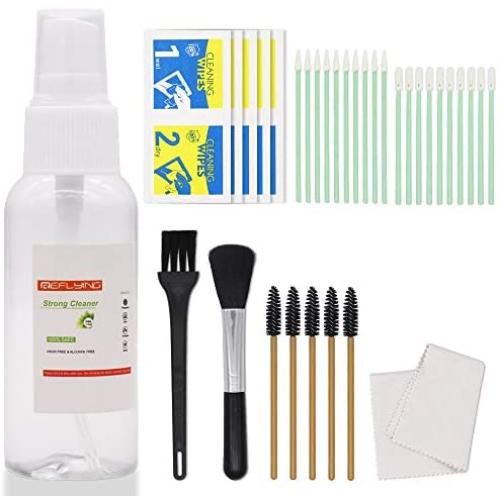 34PC Cleaning Kit Compatible with AirPods Pro/AirPods 2/AirPods 1, Professional Screen Cleaner Kit with Cleaning Swabs for Smartphones, Cameras, Keyboards, Headphones and Tablets