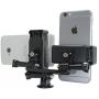 OCTO MOUNT Dual Device Hand-Held Stabilizer for Cell Phone or GoPro Camera. Compatible with iPhones, Samsung Galaxy, HTC, etc.