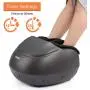 RENPHO Foot Massager Machine with Heat, Shiatsu Deep Kneading Therapy, Compression, Relieve Foot Pain from Plantar Fasciitis, Improve Blood Circulation, Fits feet up to Men Size 12