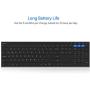 Arteck Universal Bluetooth Keyboard Multi-Device Stainless Steel Full Size Wireless Keyboard for Windows, iOS, Android, Computer Desktop Laptop Surface Tablet Smartphone Built in Rechargeable Battery