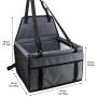 Petbobi Pet Reinforce Car Booster Seat for Dog Cat Portable and Breathable Bag with Seat Belt Dog Carrier Safety Stable for Travel with Clip on Leash and Storage Package