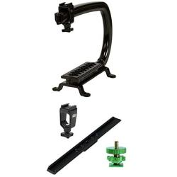 Cam Caddie Scorpion EX Video Camera Stabilizing Handle Kit with Included Smartphone and GoPro Compatible Mounts - Starter Bundle - Black (0CC-0100-KT1)