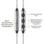 Sephia SP3060VC Earphones with Mic and Volume Control, Noise Isolating Earbuds, Bass Driven Sound, Portable in Ear Headphones, Compatible with iPhone, iPad, Tablets, Samsung and Android Smartphones