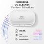 Homecode UV Cleaner & Wireless Charger | 3 in 1 Sterilizing Box for Cell Phone, Jewelry, Watches, Glasses | Portable UV-С Light Smartphone Sanitizer | USA & EA Certificated