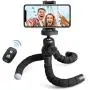 Phone Tripod, Torjim 2020 Version Mini Cell Phone Tripod with Bluetooth Remote Control & Phone Holder, 360°Rotation Flexible Travel Tripod for Smartphone, SLR Camera, Gopro Phone Tripod, Torjim 2020 Version Mini Cell Phone Tripod with Bluetooth Remote Control & Phone Holder, 360°Rotation Flexible Travel Tripod for Smartphone, SLR Camera, Gopro