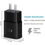 Samsung Fast Charger Adapter Adaptive Quick Charge Charging Block Wall Chargers Compatible with Samsung Galaxy S7/S8/S8+/S9/S10+/Edge/Note8/Note9(2 Pack Black)