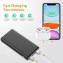 Portable Charger Power Bank 26800mAh High Capacity Ultra Compact External Battery Pack with 2 USB Ports, 4 LED Indicator Portable Phone Charger for iPhone, Samsung Galaxy, Android Phone and Tablet