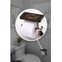 Neater Nest Reversible Toilet Paper Holder with Phone Shelf and Bathroom Hook, Vintage Decor Style (Oil Rubbed Bronze)