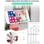 Adjustable Cell Phone Stand,Skejer Stand,2020 Update,Phone Holder,Table Stand,Dock,Aluminum Desktop Stand Compatible with iPhone Galaxy Edge All Smart Phone and Tablets Under 10 inches-Rose Gold