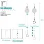 KIWI design 6 Packs Retracable VR Cable Management | Ceiling Suspension System Compitable with Vive/Vive Pro Virtual Reality/Oculus Rift/Playstation VR/Microsoft MR VR Accessories (White)