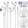 Headphones/Earphones/Earbuds,3.5mm aux Wired Headphones Noise Isolating Earphones Built-in Microphone & Volume Control Compatible iPhone iPod iPad Android/MP3 MP4 (2PACK-White) Headphones/Earphones/Earbuds,3.5mm aux Wired Headphones Noise Isolating Earphones Built-in Microphone & Volume Control Compatible iPhone iPod iPad Android/MP3 MP4 (2PACK-White)