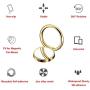 Mirror Cellphone Ring Stand Holder, DIGITWHLE Smart Phone Ring Holder Mirror Series Stylish 360°Rotation and 180°Flip Ring Stand Grip Mount for iPhone X 8 7/7 Plus,Samsung Galaxy S8/S7,ipad -Gold