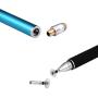 Mixoo 2-in-1 High Precision Stylus(Disc & Fiber Tips 2 in 1 Series), Extra with 3 Replaceable Tips, Compatible with Capacitive Touch Screen Devices (Blue)
