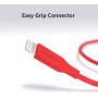 AmazonBasics USB-C to Lightning Cable, MFi Certified Apple Charger for iPhone 11 Pro/11 Pro Max - Red, 1-Foot
