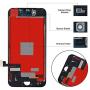 BeeFix Fit iPhone 8 Screen Replacement Black (4.7 Inch) 3D Touch LCD Screen Digitizer Replacement Display Assembly Repair Kits with Waterproof Adhesive,Tempered Glass,Tools and Instruction