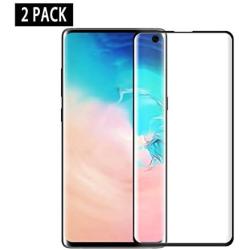 2-Pack HD Galaxy S10 Screen Protector [Fingerprint ID Enabled] Tempered Glass[3D Full Edge Covered] [9H Hardness] Case Friendly Glass Protector for Samsung Galaxy S10