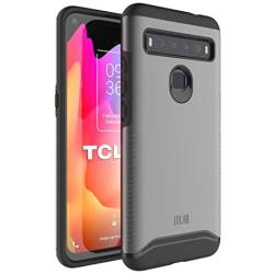 TUDIA Merge Designed for TCL 10L Case/TCL 10 Lite Case, Rugged Slim Dual Layer Protective Phone Case for TCL 10L / TCL 10 Lite (Metallic Slate)