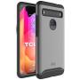 TUDIA Merge Designed for TCL 10L Case/TCL 10 Lite Case, Rugged Slim Dual Layer Protective Phone Case for TCL 10L / TCL 10 Lite (Metallic Slate)