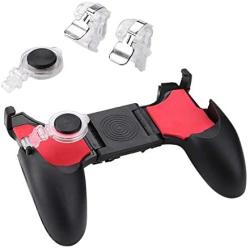 VODOOL 5 in 1 PUBG Mobile Gaming Gamepad Free Fire Trigger Button L1 R1 Shooter Joystick Controller Handle for iOS Android Phone