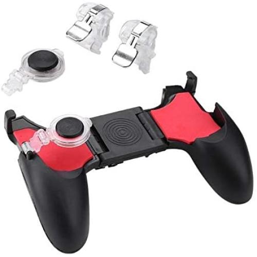 VODOOL 5 in 1 PUBG Mobile Gaming Gamepad Free Fire Trigger Button L1 R1 Shooter Joystick Controller Handle for iOS Android Phone