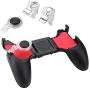 VODOOL 5 in 1 PUBG Mobile Gaming Gamepad Free Fire Trigger Button L1 R1 Shooter Joystick Controller Handle for iOS Android Phone